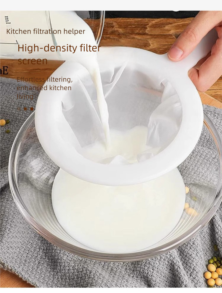 Filtro de leche de soja, filtro de red ultrafino para jugo, separador de residuos, colador de cocina universal._voghion.com