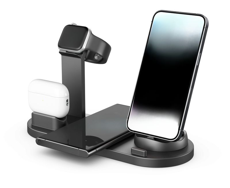Model 3-in-1 Compatible With Watch Earbuds Wireless Charger Stand_voghion.com