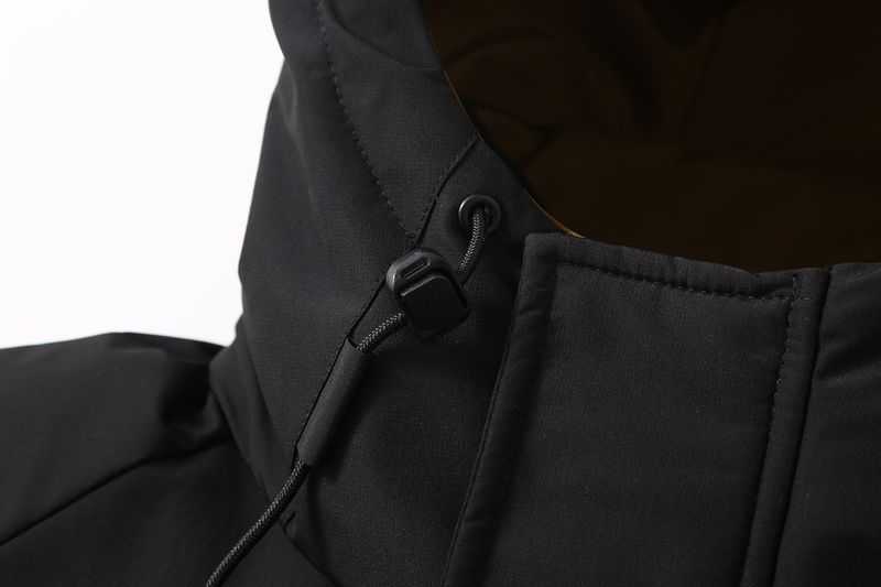 Oversized Winter Jacket For Men – Heavyweight Workwear Parka With Detachable Hood & Contrast Panels (Black/Army Green, 4XL-11XL)_voghion.com