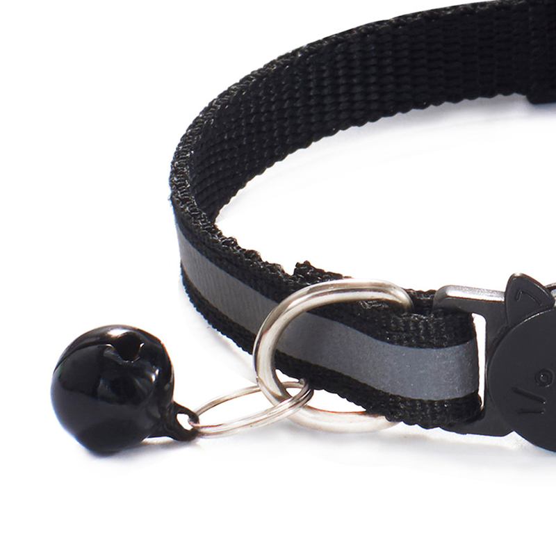 Guangying 4 stks / set huisdierhalsband Comfortabel antiblokkeersysteem Flexibele reflecterende bellen Kleine hond Kat Normale halsband Huisdieraccessoires_voghion.com