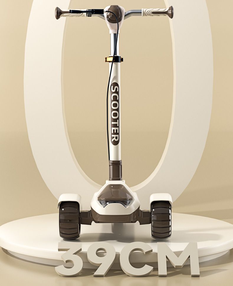 Büyük Çocuklar İçin Scooter Yanıp Sönebilir, Ergen Tek Bacaklı Scooter Üç Tekerlekli Çocuk Katlanabilir Oyuncak Araba_voghion.com