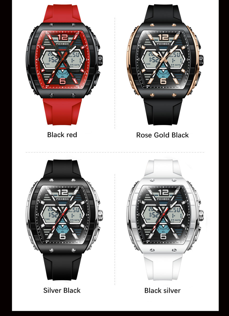 Luksuzne moške ročne ure z LCD zaslonom, svetleča športna moška ura, vodoodporna vojaška kremenčeva moška ura 2023_voghion.com