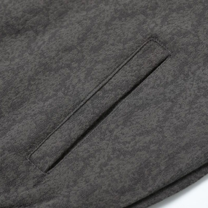 Dark Pattern Diamond Grid Hooded Herren High Street Vielseitige lockere Freizeitjacke mit kurzem Reißverschluss Trendy_voghion.com