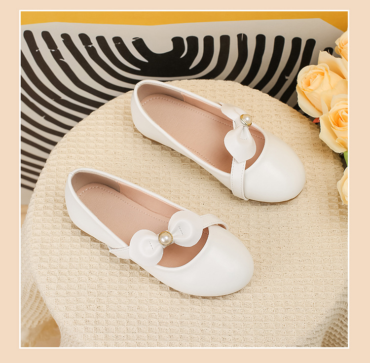 Mutter & Kinder Mädchen Prinzessin schuhe Weiß fee wind kleine leder schuhe große kinder zeigen schuhe weichen sohlen einzelnen schuhe_voghion.com