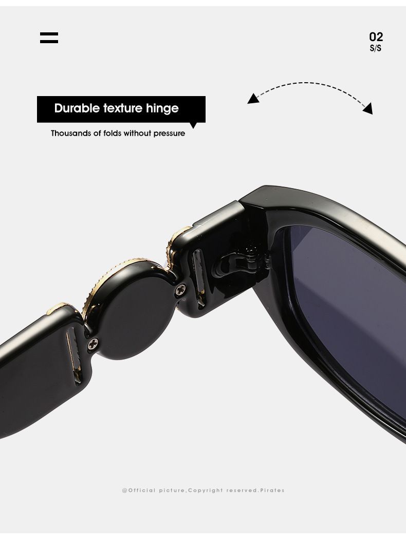 Two Circles New Small Square Frame Head Decoration Sunglasses Personality Trend Polygon Glasses_voghion.com