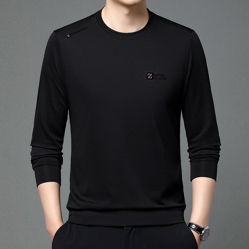 Frühling Rundhals-Sweatshirt Mode Koreanische Version Jugend Herren Lose Bedrucktes Top Base Shirt Strickpullover_voghion.com