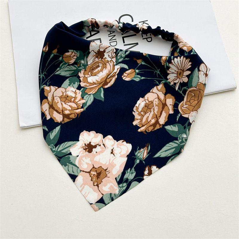 Nuovo piccolo fresco tessuto triangolo asciugamano elastico fascia per capelli 2024 donne elastico alto borsa testa asciugamano testa gioielli_voghion.com