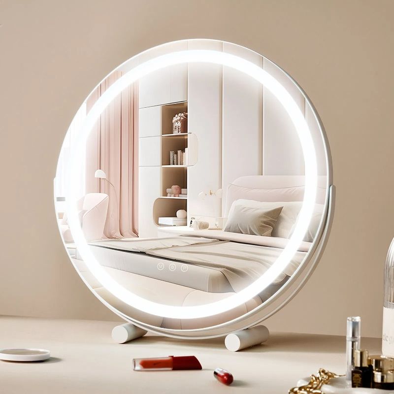 For Mirror 20' Touch LED Bedroom Smart Lights Makeup W Vanity Round With_voghion.com