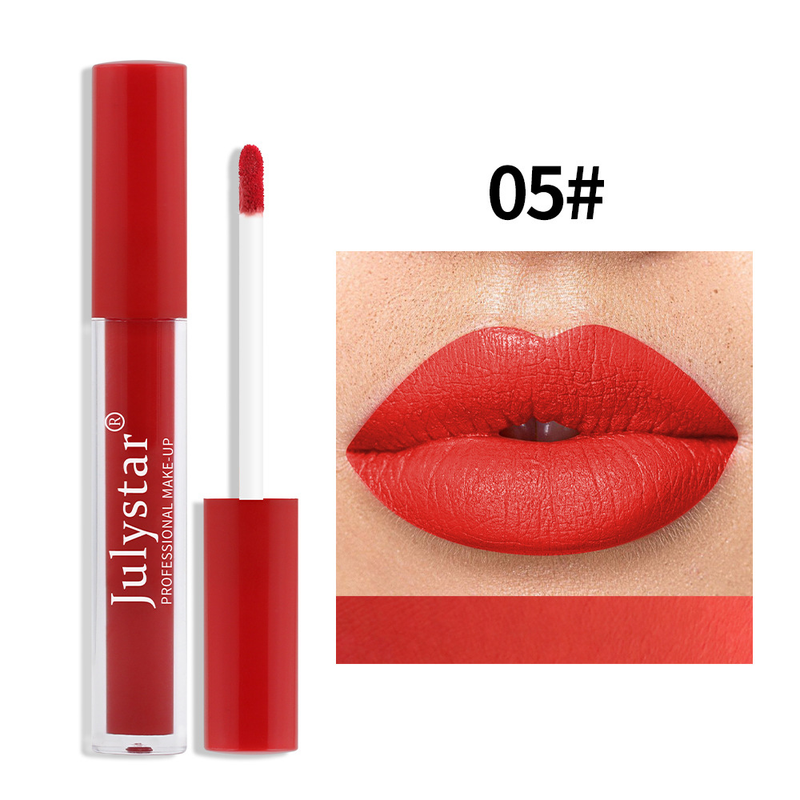 Makeup lipstick for women, long-lasting, fading, non stick to cups, bare color, matte finish, fine tube lip gloss_voghion.com