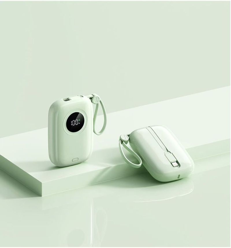 New 120W Power Bank 20000mAh Fast Charging Built-in Cable Large Capacity Compatible With Huawei Android Phones_voghion.com