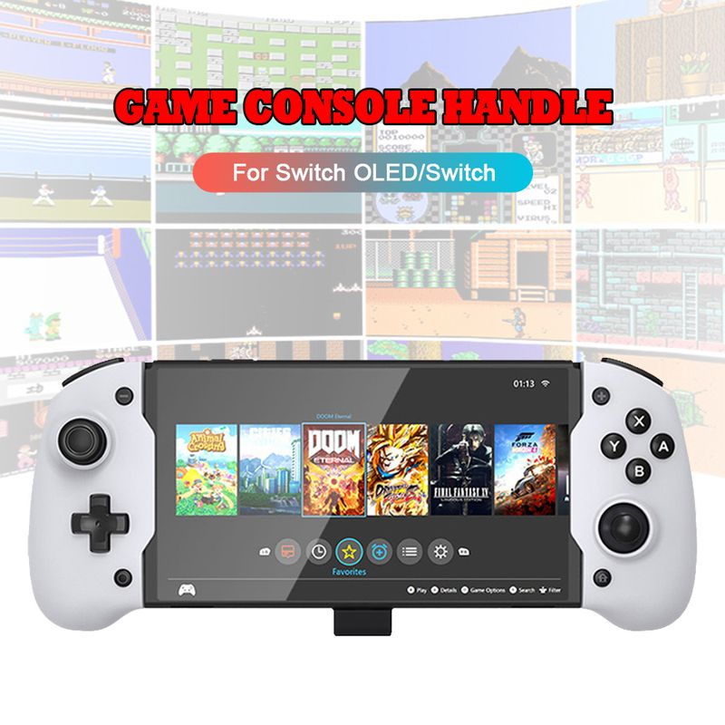 Voor Nintendo Switch Gamepad Controller Handheld Upgrade Grip Dubbele Motor Vibratie Ingebouwde 6-assige Gyro Joy-pad voor Switch OLED_voghion.com