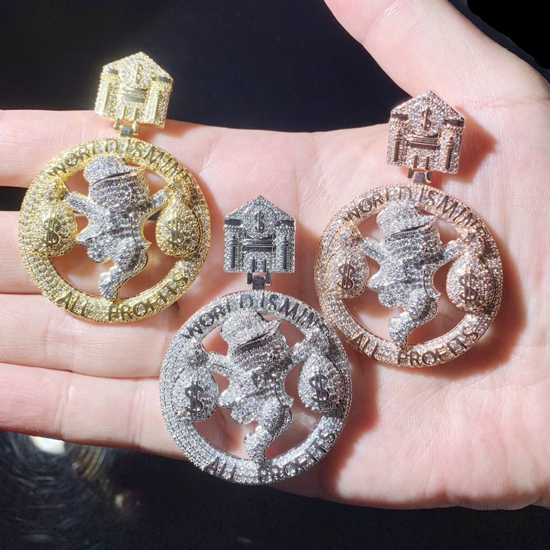 INS European And American Hip Hop New Money Bag Pendant Hiphop Fashion Accessories Trendy Men's Cuban Chain Necklace In_voghion.com