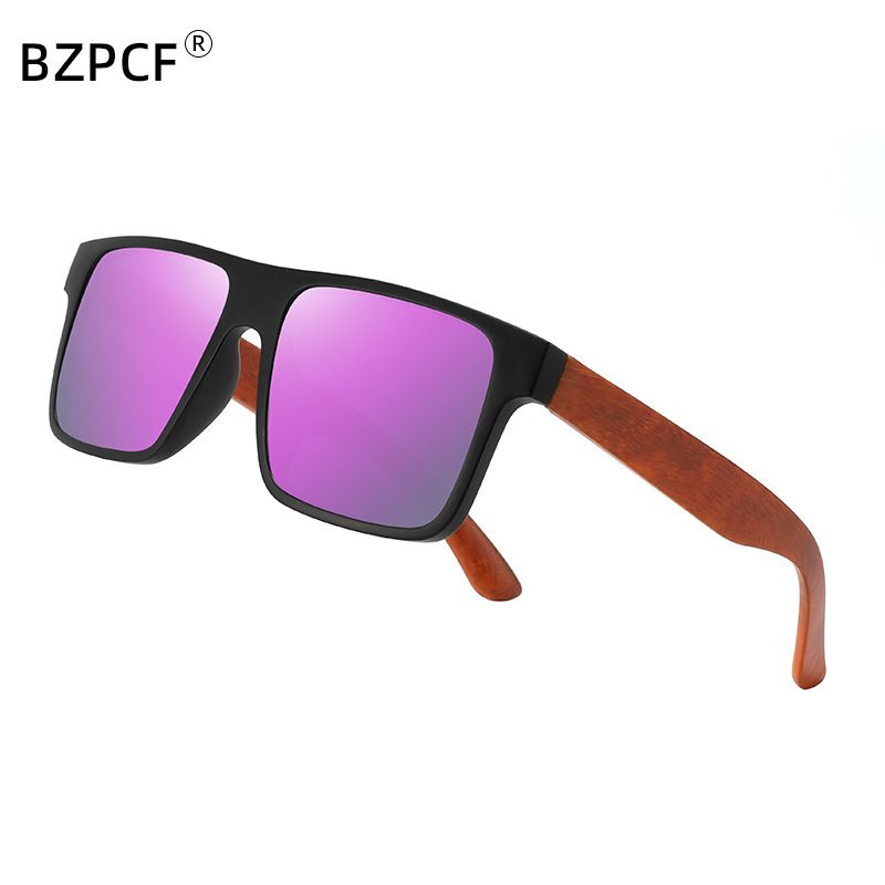 Nuovi occhiali da sole alla moda con protezione UV in bambù per uomo_voghion.com