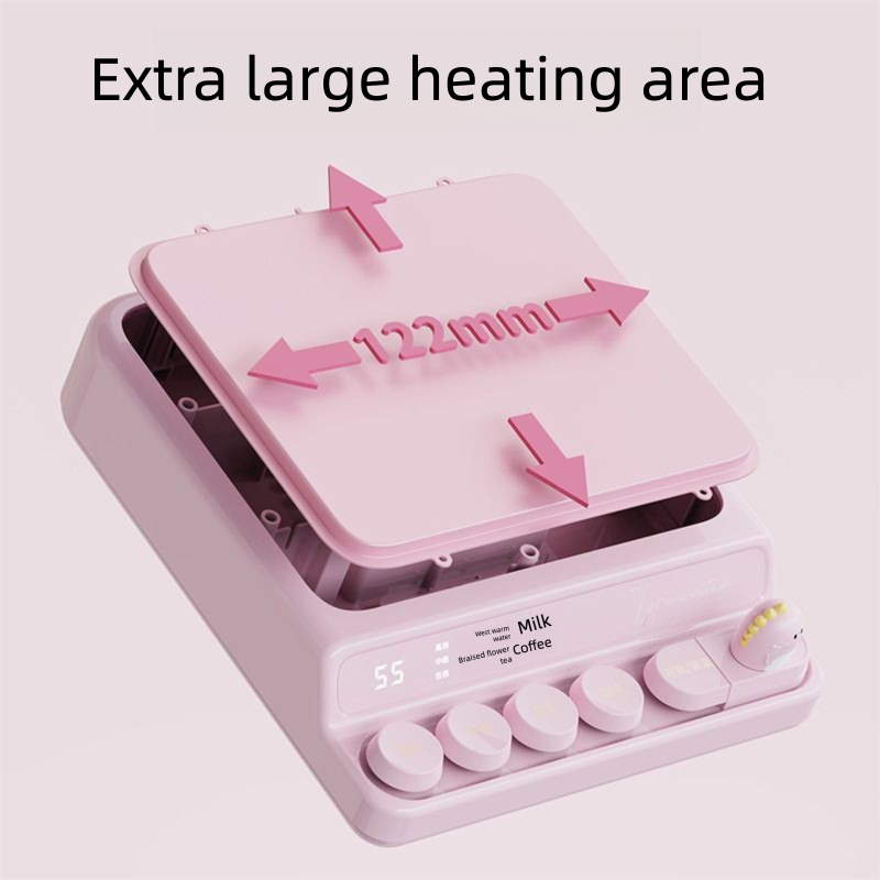 Intelligente constante onderzetter met instelbare temperatuur, elektrische verwarming, bekerwarmer, isolatiebasis, warme melk voor in de slaapzaal_voghion.com