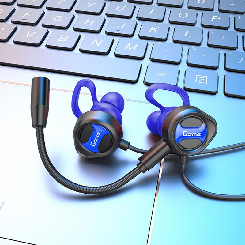 G31 Wired Earphone High Fidelity Intelligent Noise Cancelling Lightweight 3.5mm Stereo Sports In-ear Gaming Earbud for_voghion.com