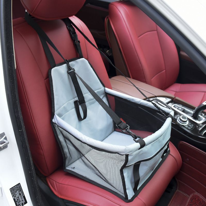 Auto-Transportbox für Haustiere, Reisematte, atmungsaktive Netztasche, Sicherheitssitz, wasserdichtes Hundebett_voghion.com
