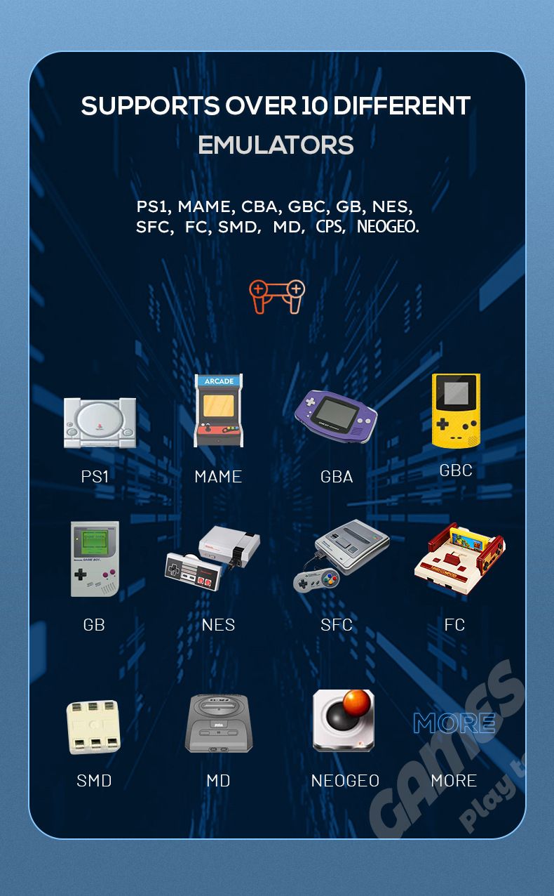 Video Game Consoles New Product PROJECT X Handheld Game Console Supports PS1 Arcade HD Output Two Player Battle_voghion.com