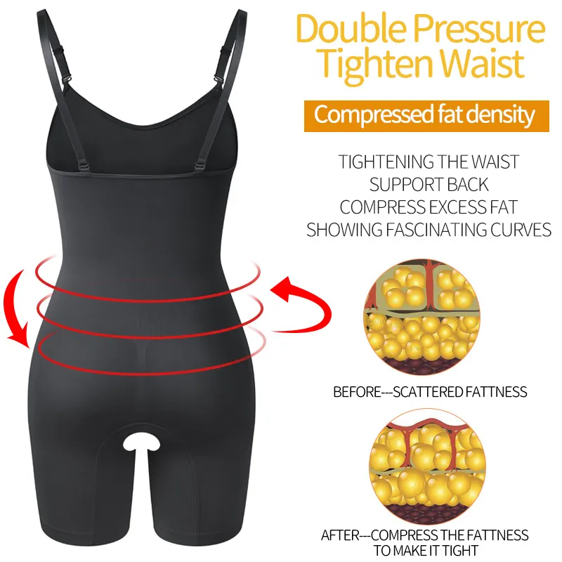 Waist Tummy Shaper Bodysuit Shapewear Women Full Body Shaper Tummy Control Slimming Sheath Butt Lifter Push Up Thigh_voghion.com