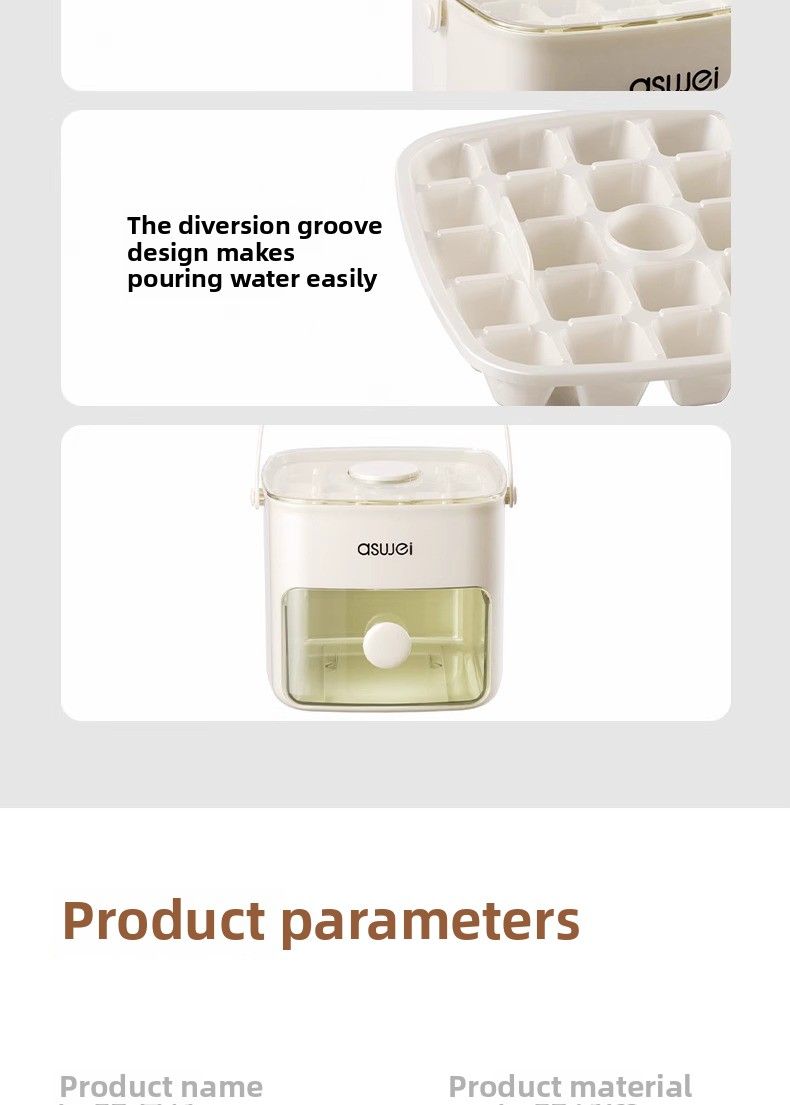 48 mreža dvostruke preše za led, kalup za kocke leda, kutija za led, smrznuti artefakt hokeja na ledu, abrazivi velikog kapaciteta za pohranu leda, kućanski hladnjak prehrambene kvalitete_voghion.com