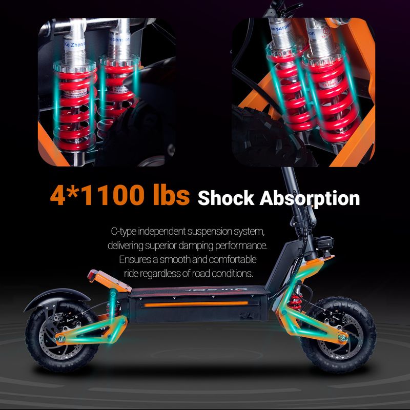 Europa 11 polegadas off-road de alta velocidade e alta potência para trabalhar scooter elétrica alternativa_voghion.com