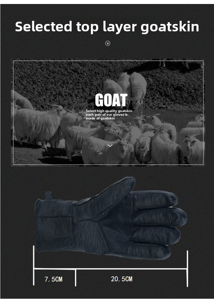 Genuine Leather For Men Winter Warmth Extra Large Thickened Fleece Lined Cold-Proof Outdoor Riding Motorcycle Sheepskin_voghion.com