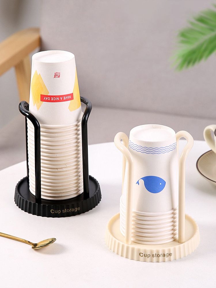 Disposable Paper Cup Holder Rack, Desktop Storage Organizer For Living And Dining Room, Space Saving Cup Taker_voghion.com