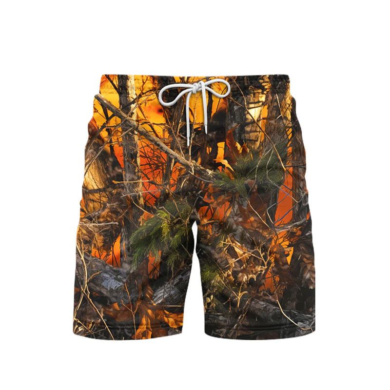 Premium Products 2025 New Versatile Fashion Trend High-quality Men's Camouflage Casual Shorts_voghion.com
