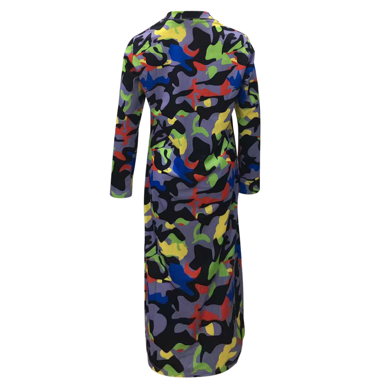 2021 Autumn Winter New Trench Plus Size Plaid Print Double-Breasted Turn-Down Collar Coat Women's Clothing_voghion.com