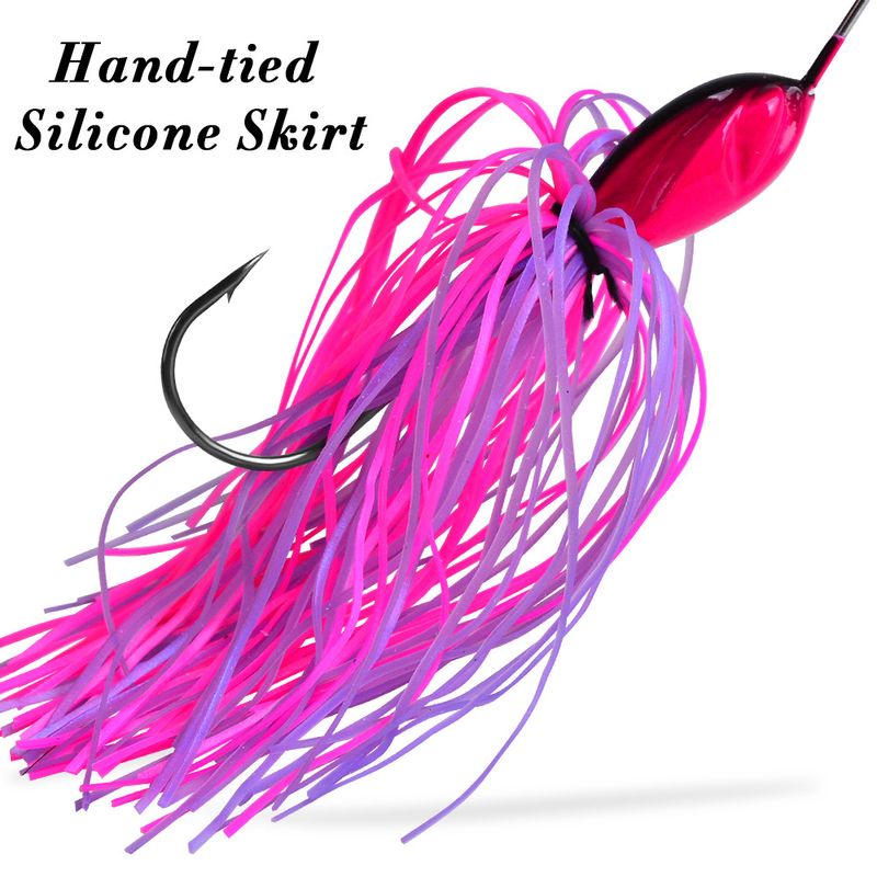 Anti-Hook Bottom Beard Man Lure 10G 14G Tassel Spinnerbait Sequin Lifelike Bait_voghion.com