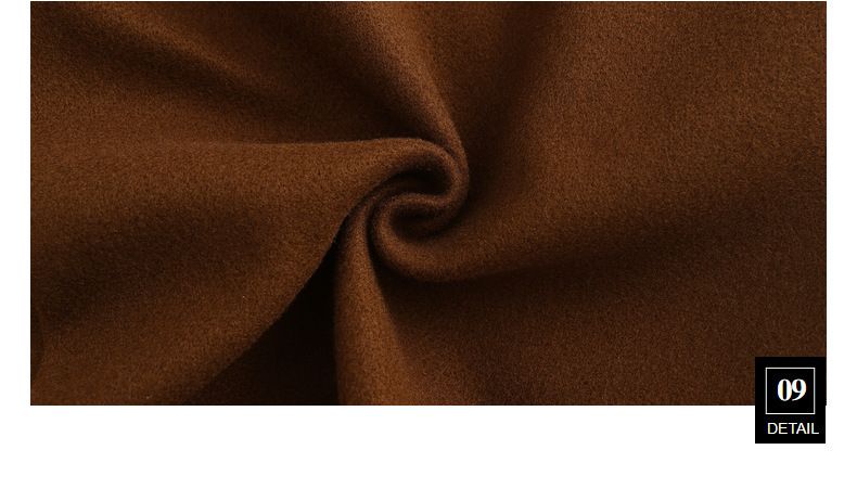 2024 Herbst und Winter Lässiger, hochwertiger Wollmantel mit Pelzkragen, einfarbig, schmale Passform, zweireihige Jacke_voghion.com