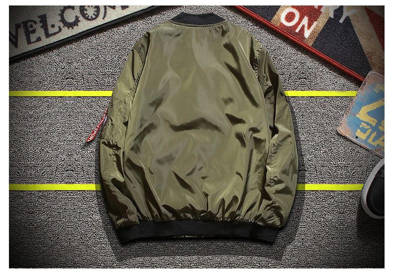 Cappotto da uomo alla moda con etichetta pilota da baseball alla moda coreana primaverile del 2024_voghion.com