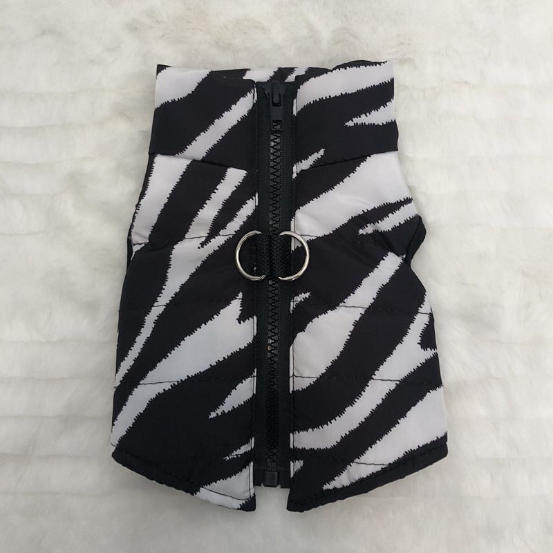 Pet Autumn Windproof Warm Dog Thickened Winter New Style Leash Buckle Cotton Jacket Puppy Clothes_voghion.com