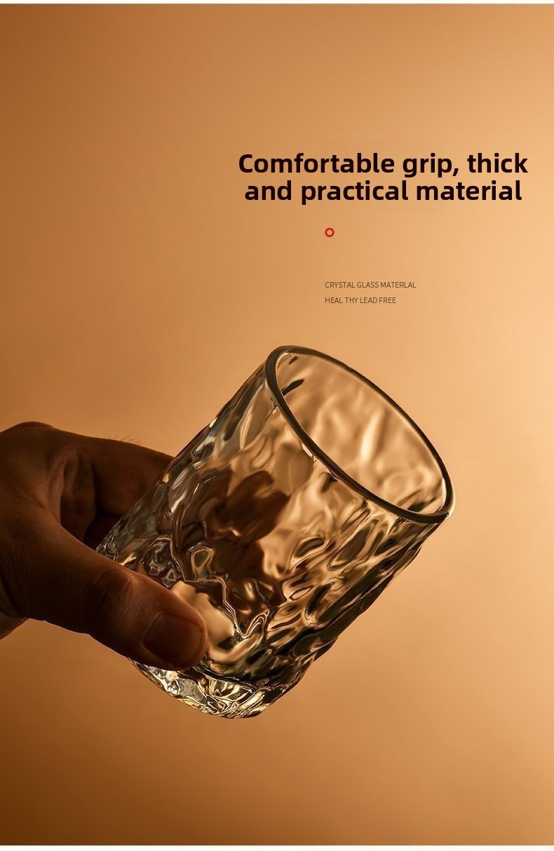 Japanese Style Glacier Whiskey Beer Home High-Value Light Luxury Cup Liquor Drinking Glass_voghion.com
