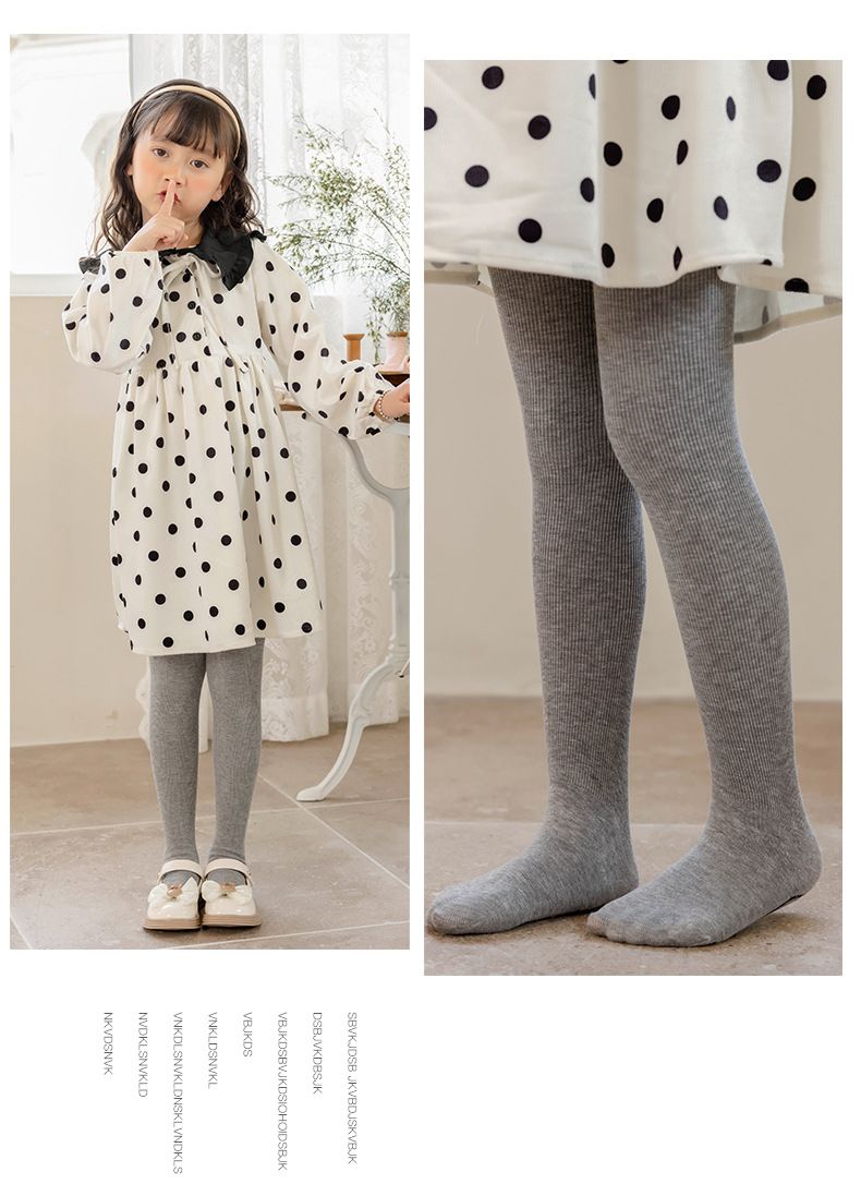 Little feet gyerek leggings tavaszi és őszi vékony csúszásgátló leggings lányka tánczokni fésült pamut harisnyanadrág_voghion.com