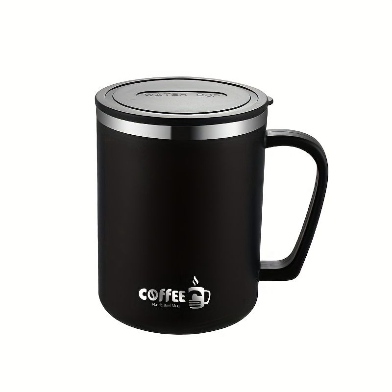 Tazza da caffè in acciaio inossidabile da 17 once con coperchio, doppia parete isolata sottovuoto, mantiene caldo e freddo, riutilizzabile, regalo per casa e ufficio._voghion.com
