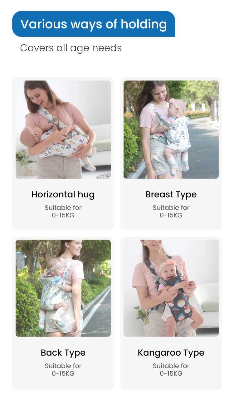 Gå ut Enkla multifunktionella bärselar Produkter Front Hållande Midja Pall Hållande Artefakt Babyrem Gåbälte_voghion.com