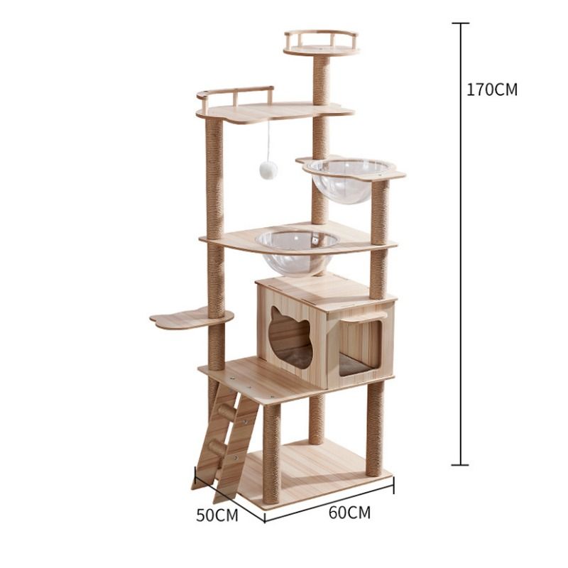 Escalador para gatos, nido para gatos, rascador para gatos, árbol para gatos, suministros para gatos, juguetes para gatos, cápsula espacial_voghion.com