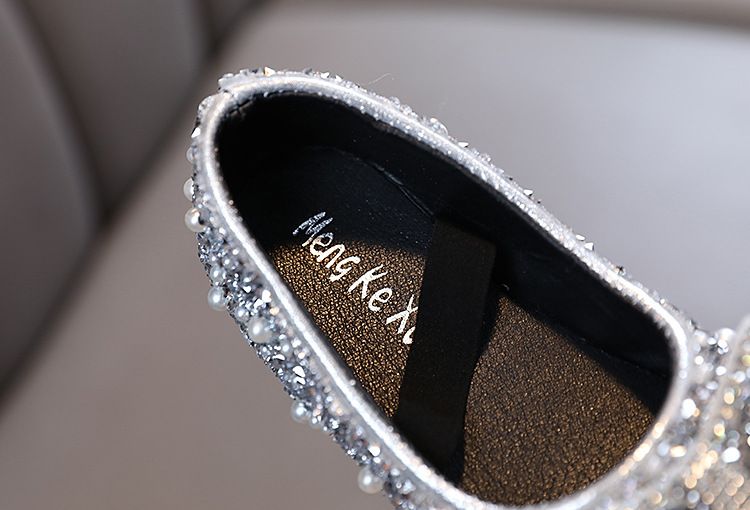 Mutter & kinder sommer neue stil bogen dame mädchen prinzessin mädchen baby prinzessin einzelne schuhe leder schuhe tanz leistung_voghion.com