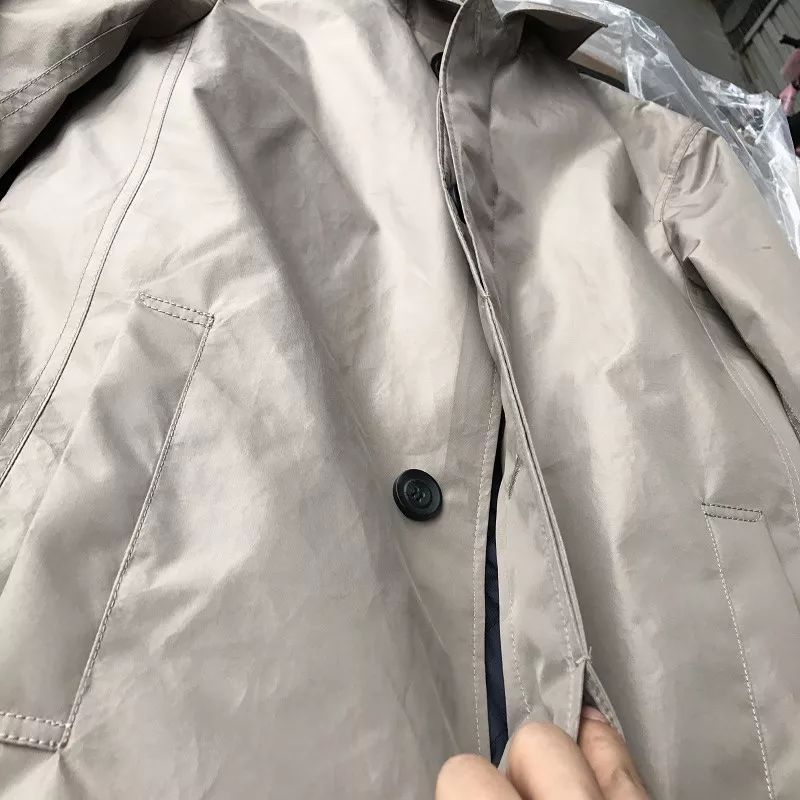 Men's Waterproof Windproof Quilted Long Coat With Stand Collar Winter Warm Trench Coat For Casual Outwear (Khaki, Black, Navy, Gray)_voghion.com