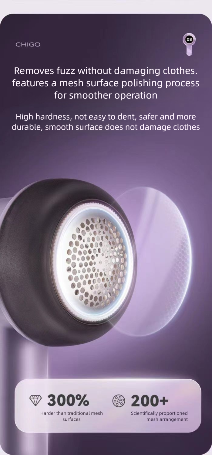 Digital Display Lint Remover, New Hairball Trimmer With After-Sales Service For Home Fabric Care_voghion.com
