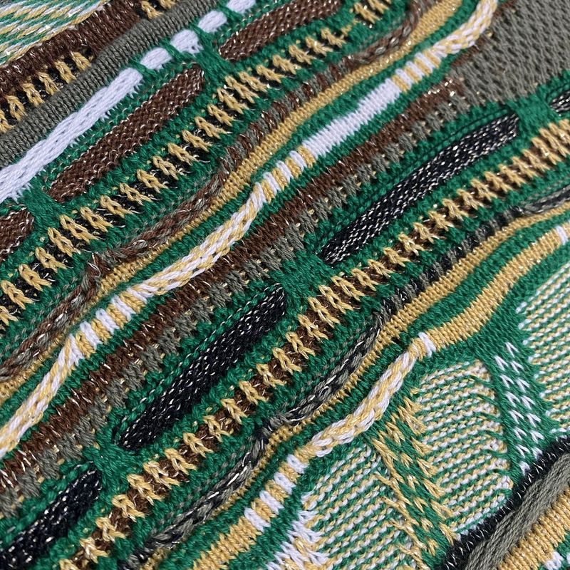 Maglione girocollo lavorato a maglia in stile etnico a contrasto vintage, con ritratto, in jacquard, taglia grande_voghion.com