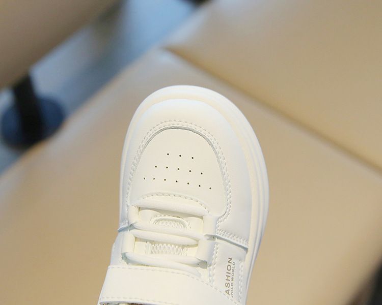 Nya små vita flickskor High Top Pojkar Casual Board Shoes Mjuka sulor Babyskor_voghion.com