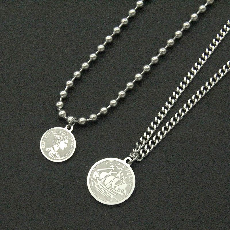 Collana con ciondolo a doppio strato, stile retrò europeo e americano, con perline cubane, per donna, alla moda, con catena per clavicola_voghion.com