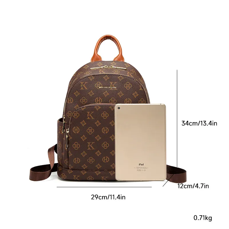 Borsa firmata MKF, spedizione gratuita, zaino leggero, lussuoso, di alta qualità, alla moda, di grande capacità, classico, versatile, vintage_voghion.com