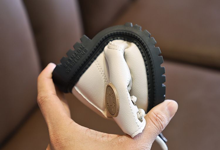 Stivali invernali da bambina Martin 2024, stile britannico, corti con scarpe di cotone spesso e morbido, stivali per bambini_voghion.com