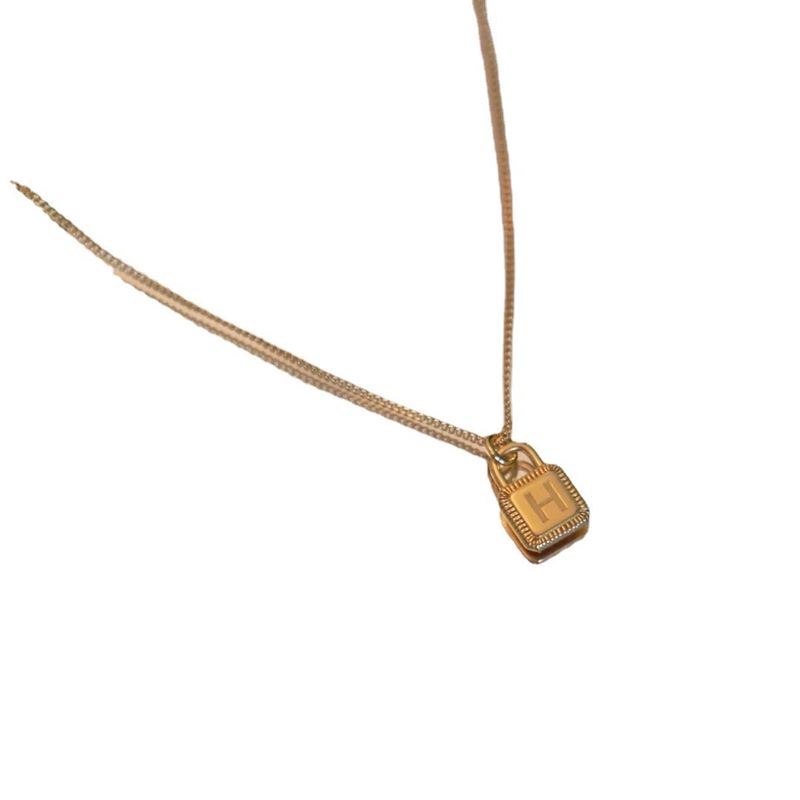 S Argento puro placcato oro, stile alla moda, leggero e lussuoso, ciondolo dal design di nicchia, catena a maglie da donna, stile personalizzato_voghion.com