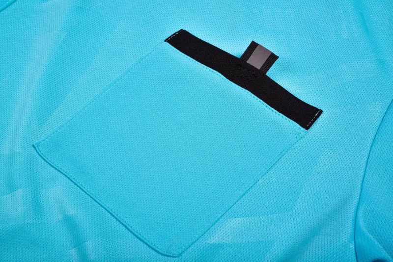 Nogometni komplet kratkih rukava za muškarce, prozračne, s printom, za profesionalne suce utakmica, upijaju znoj_voghion.com