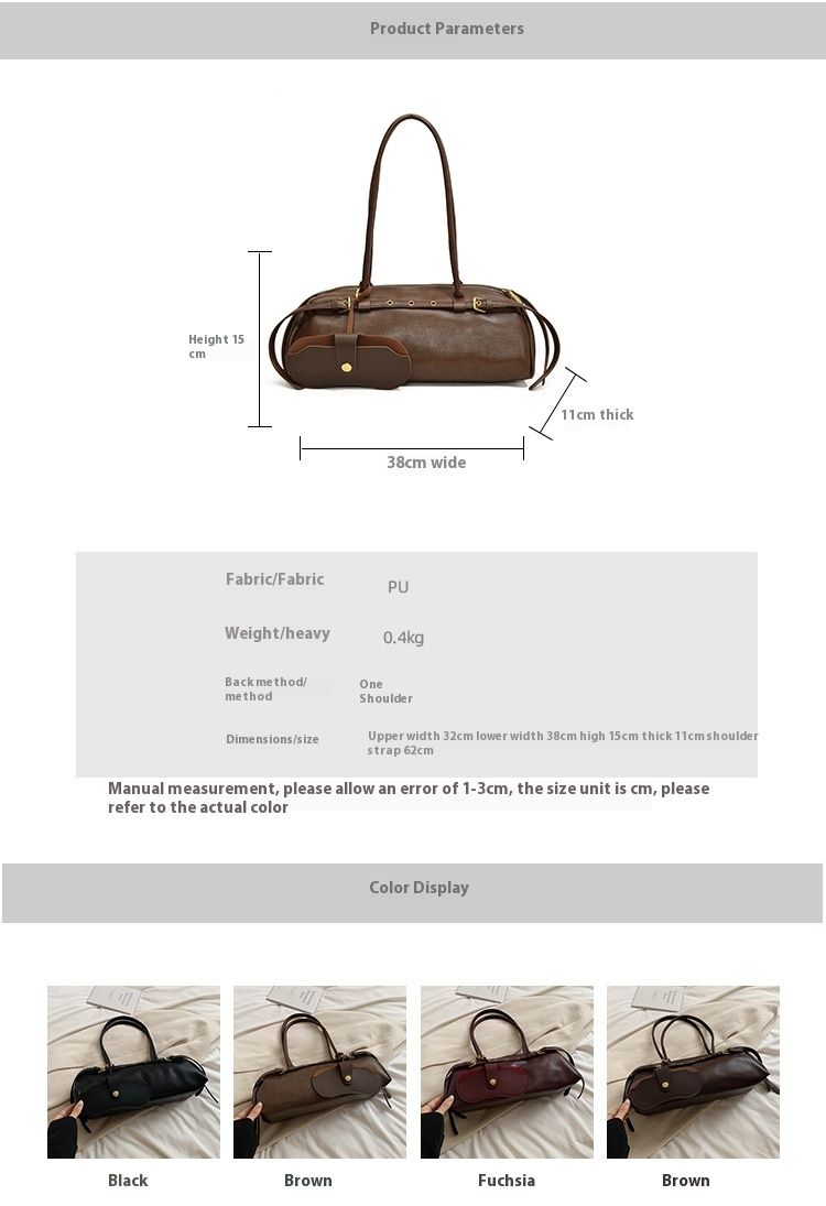American Retro Niche Armpit Bag Women's 2025 New Trendy Pillow Bag Simple Large Capacity Handheld Commuting Bag_voghion.com