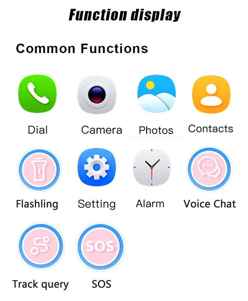 Reloj inteligente para niños S1 Teléfono con posicionamiento SOS Cámara de videollamada Reloj inteligente para niños_voghion.com