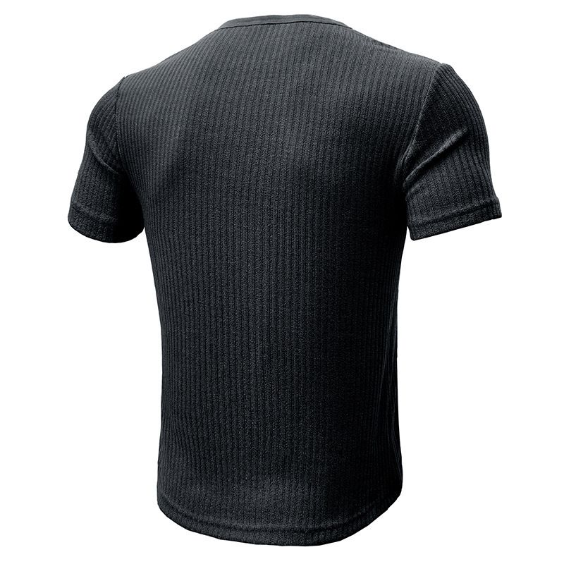 Men's Performance Compression T-Shirt – Muscle Fit Gym Shirt With Moisture-Wicking Fabric & Breathable Mesh For Workout & Athletic Wear_voghion.com
